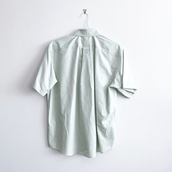 Eddie Bauer Mens Shirt Wrinkle Resistant Button Down Short Sleeve Green Large - Picture 2 of 5